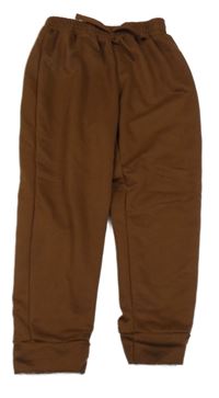 Tmavohnedé tepláky SHEIN