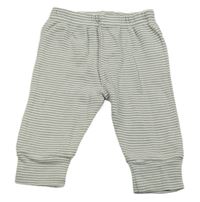 Šedo-bílé pruhované tepláky GEM LOOK