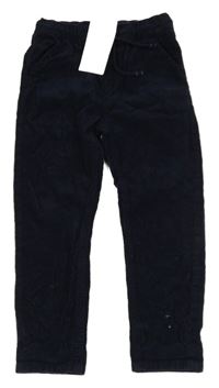 Nové - tmavomodré manšestráky M&S