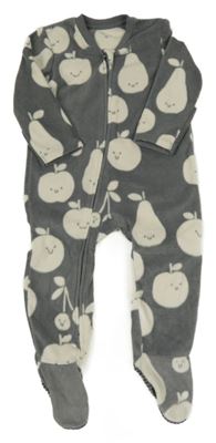 Sivý fleecový overal s ovociem George