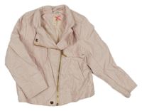 Světlerůžový koženkový jarní křívák H&M