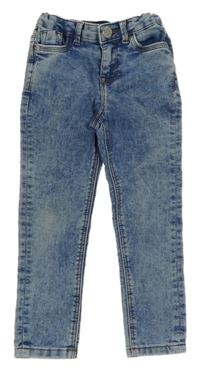 Modré plísňové skinny teplákové rifle RIVER ISLAND