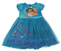 Tyrkysové šaty s tylovou sukní Encanto Disney