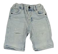 Světlemodré riflové skinny kraťasy s prošoupáím Denim Co.