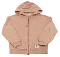 Ružová prepínaci mikina s kapucňou H&M