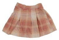 Ružovo-staroružová kockovaná sukňa Nutmeg