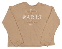 Svetlohnedá mikina s nápisom H&M