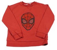 Červená mikina so Spidermanem Mango