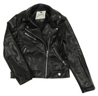 Černý koženkový podšitý křivák F&F