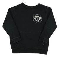 Čierna mikina s opicou George