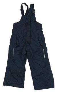 Tmavomodré šusťákové laclové oteplovačky Impidimpi