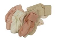 6x ponožky - růžové + smetanové + světlerůžové + béžové + pudrové + starorůžové