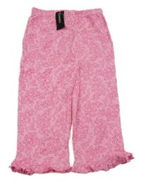 Nové - Růžové květované lehké tepláky St. Bernard