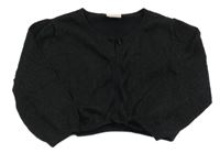 Čierne trblietavé svetrové bolerko Next