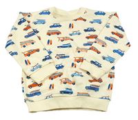 Krémová mikina s autami Nutmeg