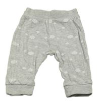 Sivé melírované ľahké tepláky s mraky Ergee