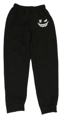 Černé tepláky se smajlíkem