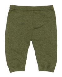 Khaki pletené tepláky Nutmeg