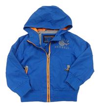 Modrá šusťáková bunda s kapucí C&A