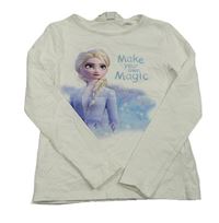 Bílé triko s Elsou H&M