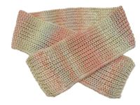 Světlerůžovo-béžová pletená třpytivá šála George