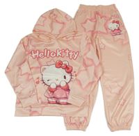 2 set - Světlerůžová mikina s Hello Kitty a kapucí + tepláky 