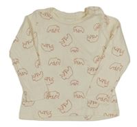 Smotanové tričko s medveďmi Lupilu