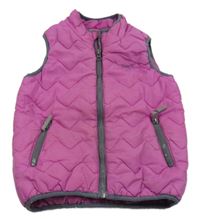 Ružová šušťáková prešívaná zateplená vesta Name it