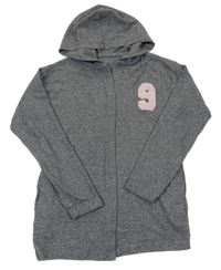 Sivý melírovaný ľahký svetrový cardigan C&A