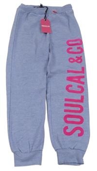 Modré tepláky s logom Soulcal
