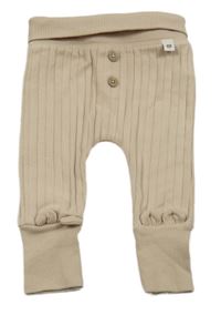 Béžové žebrované tepláky F&F