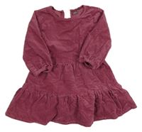 Fialovorůžové menšestrové šaty