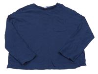 Tmavomodré oversize tričko M&S