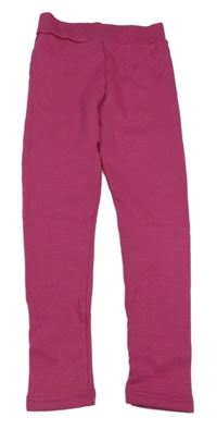 Fuchsiové zateplené legíny Manguun