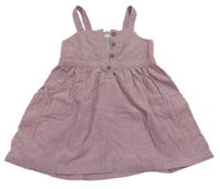 Lila manšestrové šaty Next