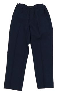 Tmavomodré spoločenské chino nohavice H&M