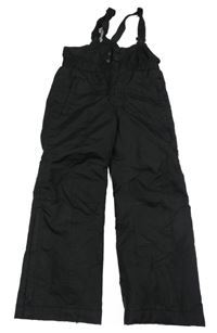 Černé šusťákové laclové oteplovačky Etirel 