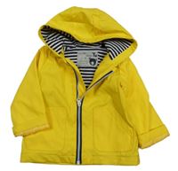 Žlutá voděodolná jarní bunda s kapucí Tu
