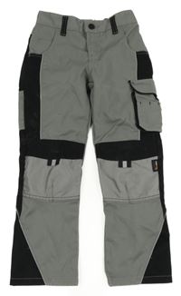 Šedo-černé outdoorové cargo kalhoty Top Craft