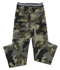 Kaki-čierne army legíny River Island