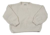 Smotanový žinylkový sveter H&M