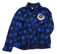 Tmavomodrá plyšová propínací mikina - Tlapková Patrola Nickelodeon