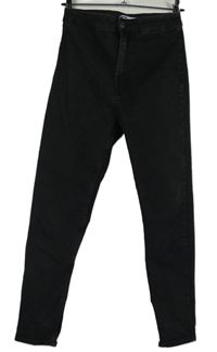 Dámské černé skinny rifle Bershka 