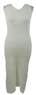 Dámské bílé žebrované svetrové šaty Shein 