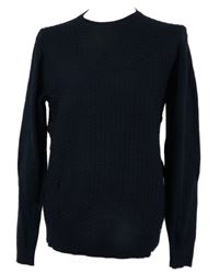 Pánský tmavomodrý vzorovaný svetr Cranberry 