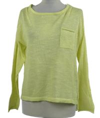 Dámske žlté úpletové tričko H&M