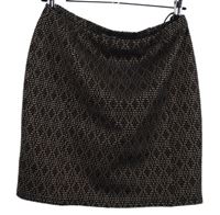 Dámska čierno-ružová vzorovaná sukňa Papaya