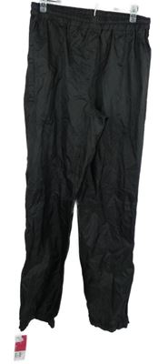 Pánské černé šusťákové nepromokavé kalhoty 