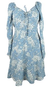 Dámské světlemodré květované šaty River Island 