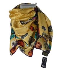 Nové - Dámský béžový vzorovaný šátek 